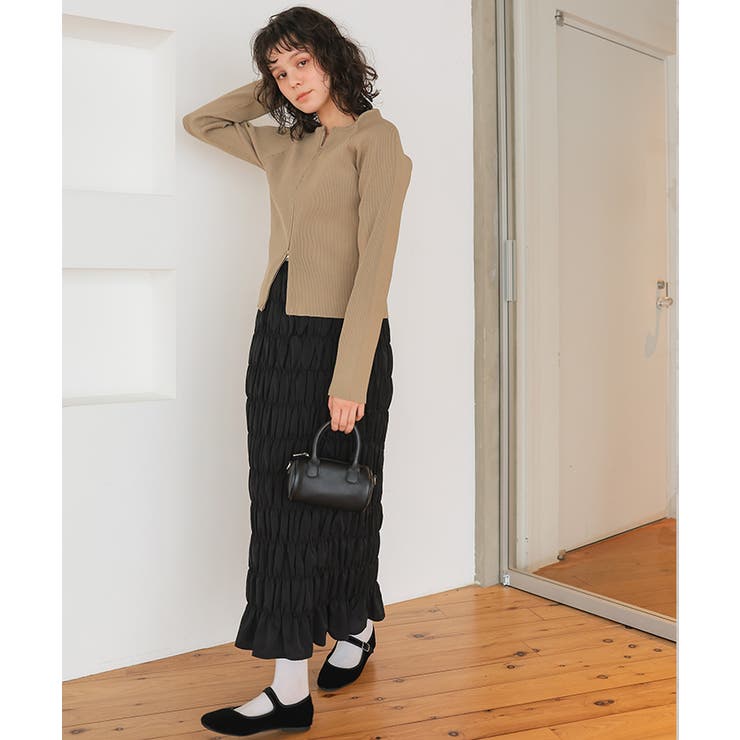 シャーリングIラインスカート | titivate | 詳細画像33 