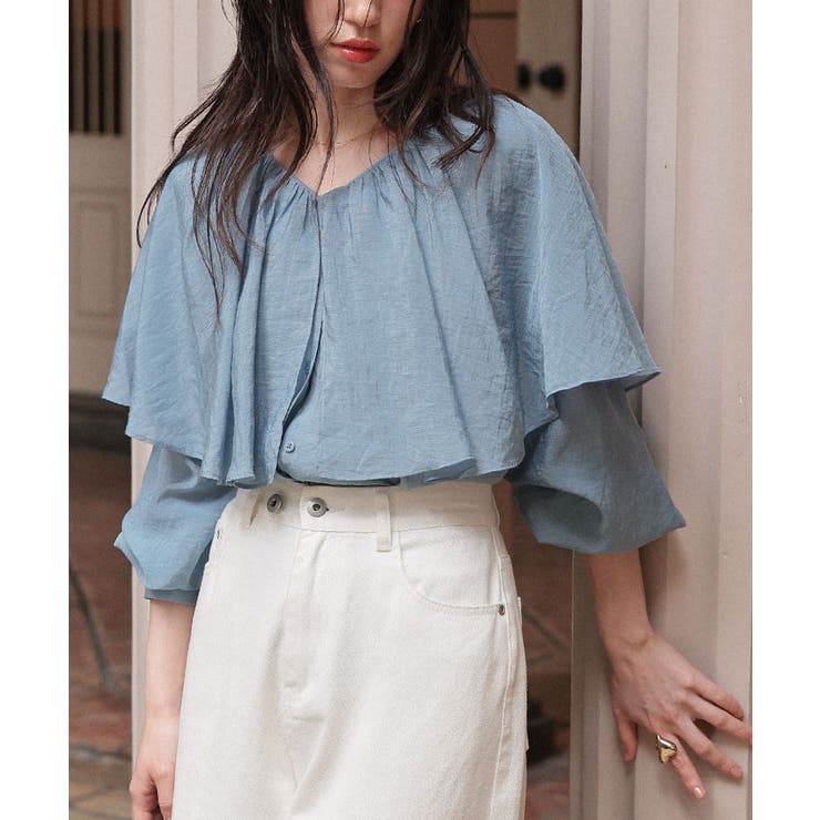 ビッグフリルカラーブラウス | titivate | 詳細画像10 