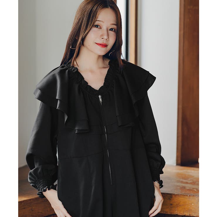 フロントファスナーフリルデザインオールインワン | titivate | 詳細画像20 