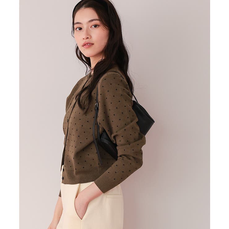 ドットジャガードニットカーディガン | titivate | 詳細画像2 