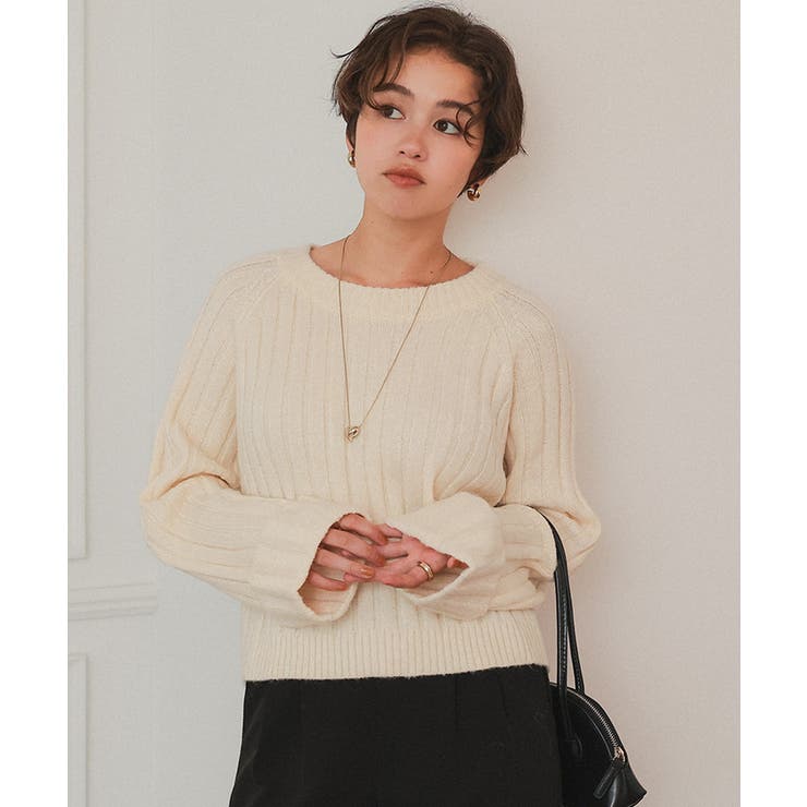 クロップド丈リブニットプルオーバー | titivate | 詳細画像24 