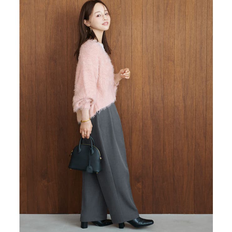 深Vネックショートシャギーニット | titivate | 詳細画像9 