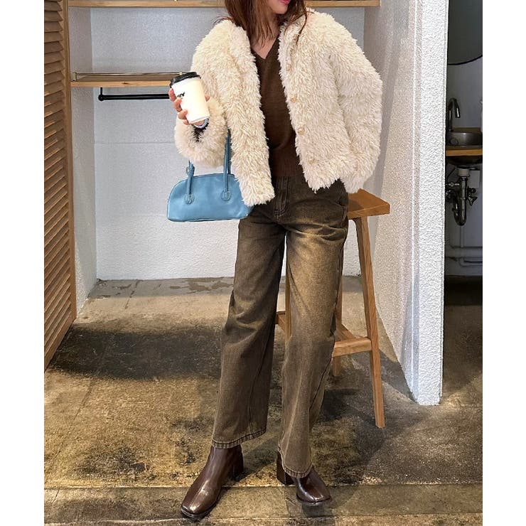 中綿キルティングプードルフェイクファージャケット | titivate | 詳細画像20 