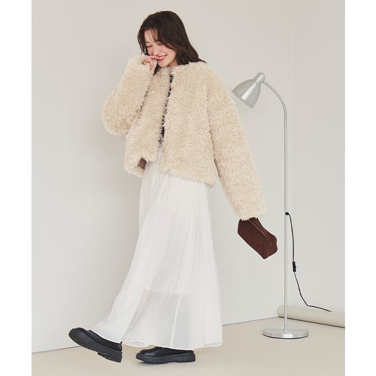 中綿キルティングプードルフェイクファージャケット | titivate | 詳細画像6 