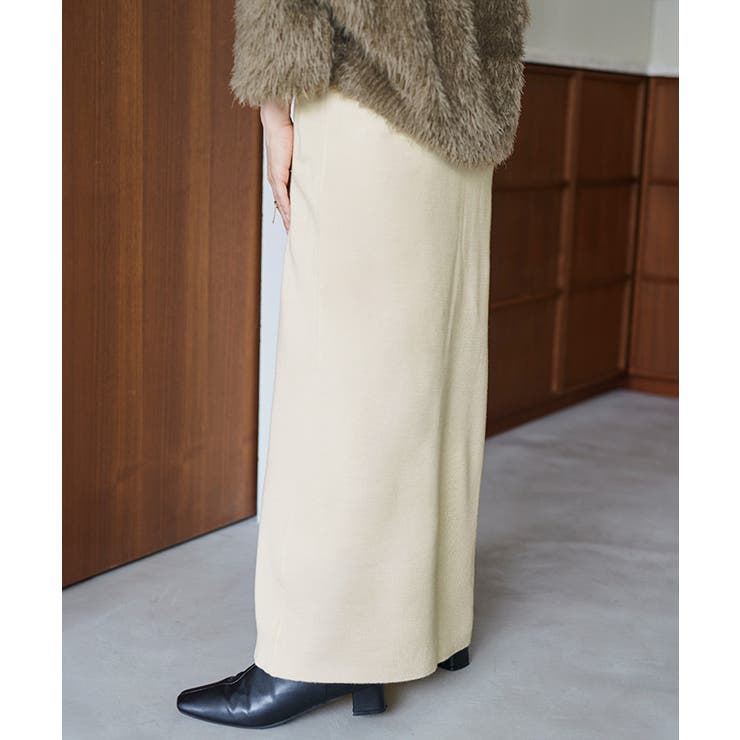 釦デザインIラインニットスカート | titivate | 詳細画像14 