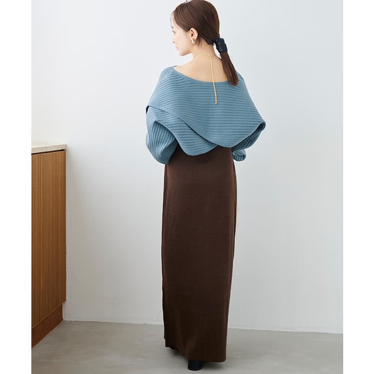 釦デザインIラインニットスカート | titivate | 詳細画像17 