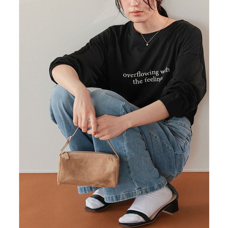 文字プリントシアーロングTシャツ | titivate | 詳細画像17 
