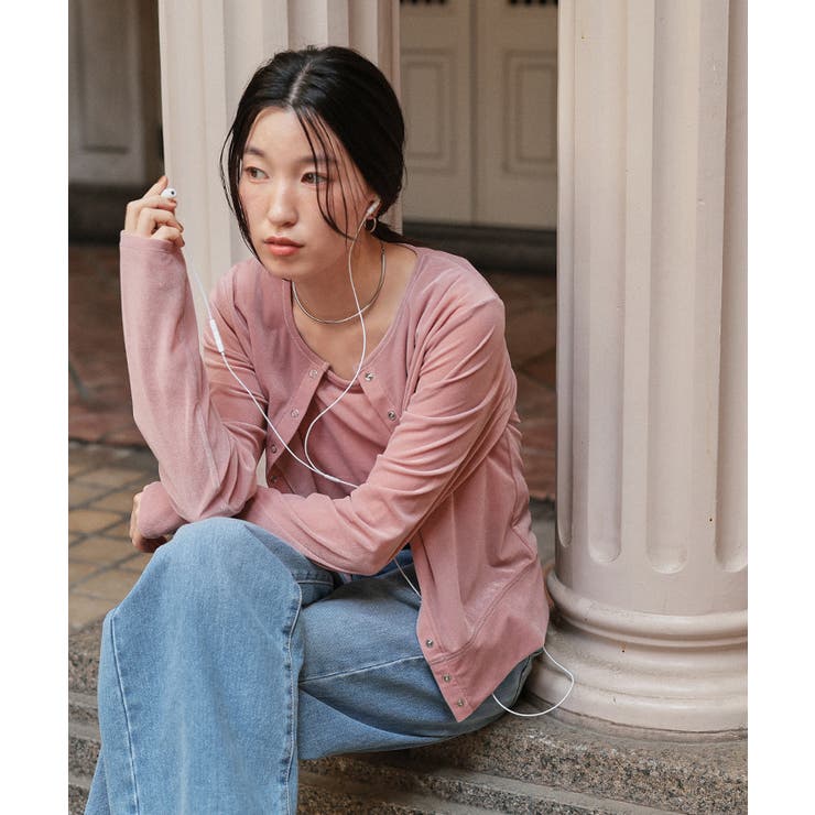 シアーベロアカーディガン | titivate | 詳細画像7 