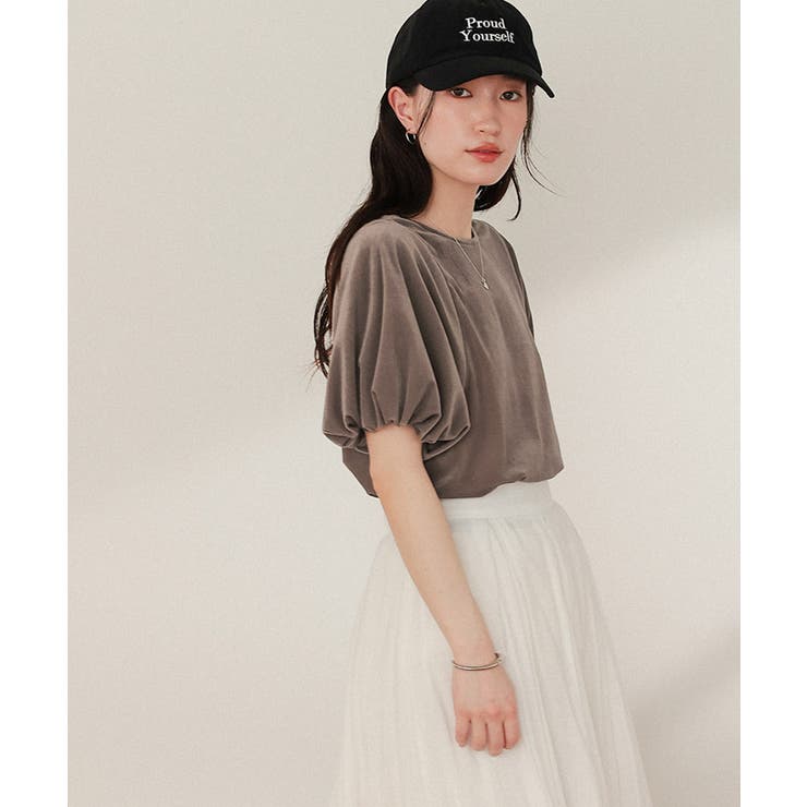 シアーベロアバルーンスリーブトップス | titivate | 詳細画像16 