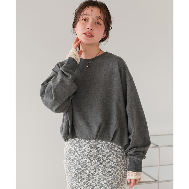 ボリュームスリーブバルーンスウェットトップス | titivate | 詳細画像2 