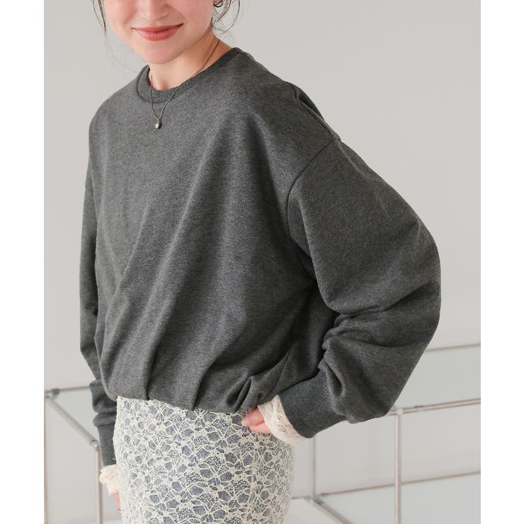 ボリュームスリーブバルーンスウェットトップス | titivate | 詳細画像3 