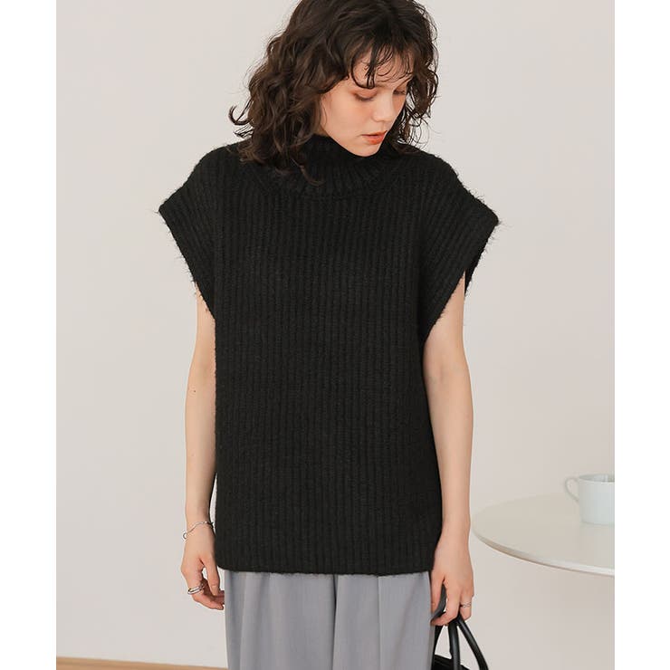 ハイネックルーズニットベスト | titivate | 詳細画像14 