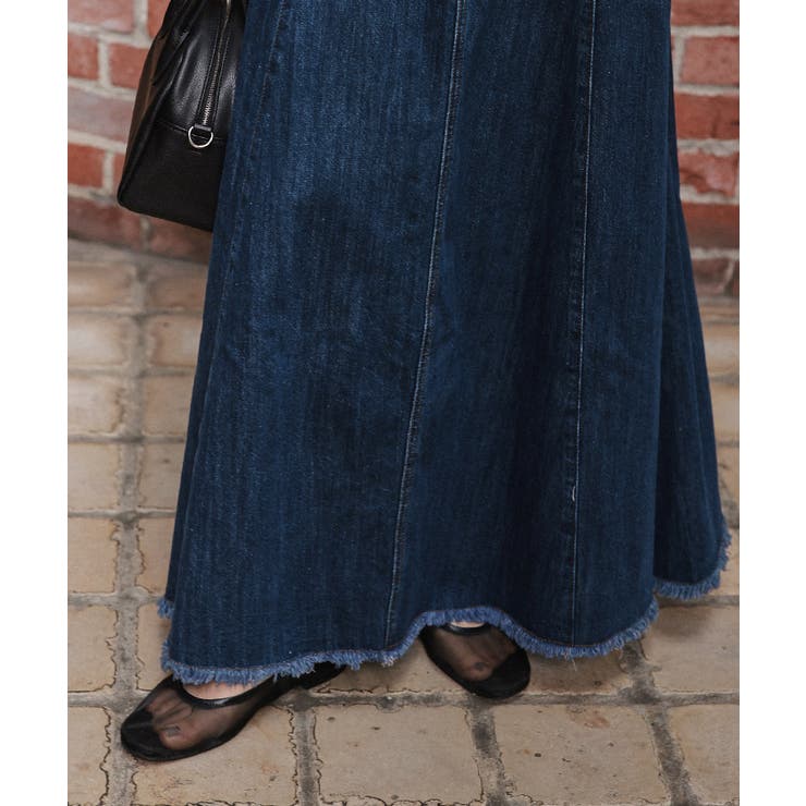 ハイウエストボリュームフレアデニムスカート | titivate | 詳細画像13 