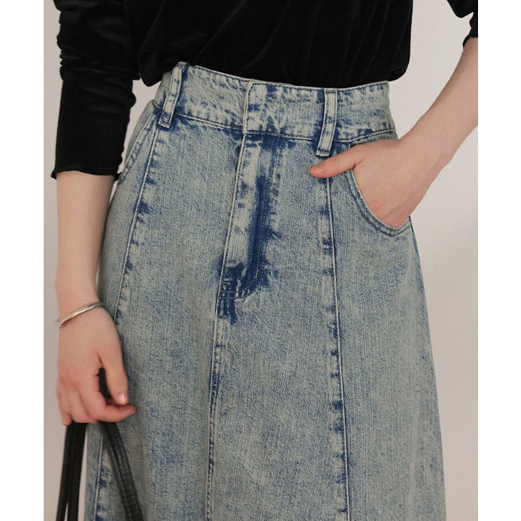 ハイウエストボリュームフレアデニムスカート | titivate | 詳細画像19 