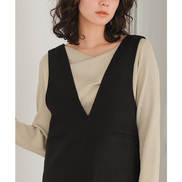 オフショルダーリブニットトップス | titivate | 詳細画像24 