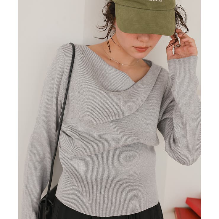 オフショルダーリブニットトップス | titivate | 詳細画像26 