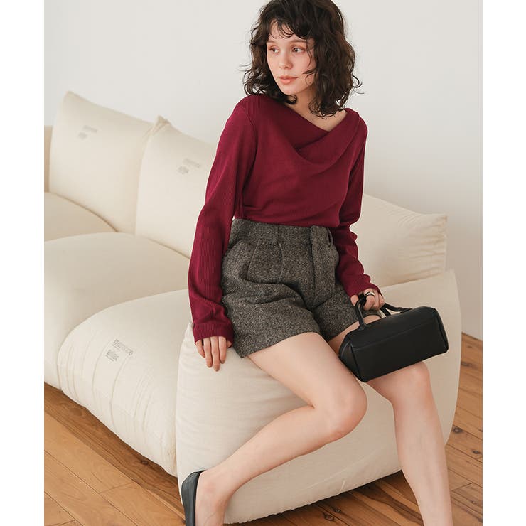 オフショルダーリブニットトップス | titivate | 詳細画像29 