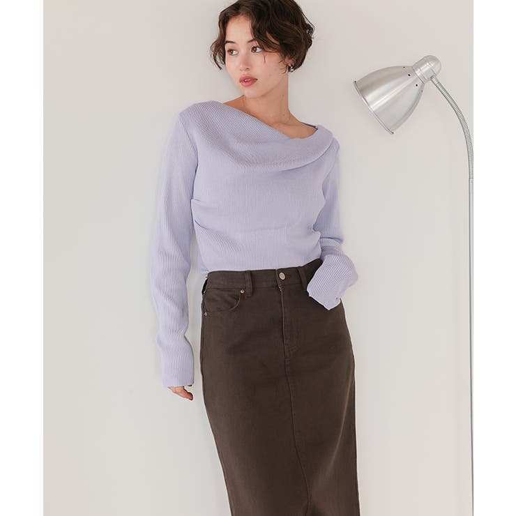 オフショルダーリブニットトップス | titivate | 詳細画像33 