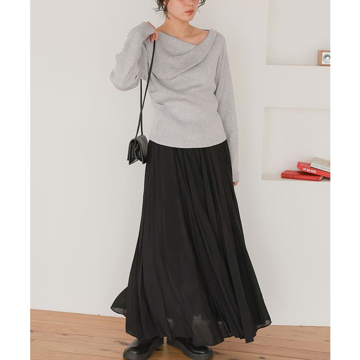 オフショルダーリブニットトップス | titivate | 詳細画像8 