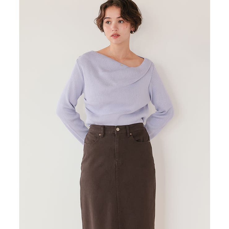 オフショルダーリブニットトップス | titivate | 詳細画像16 