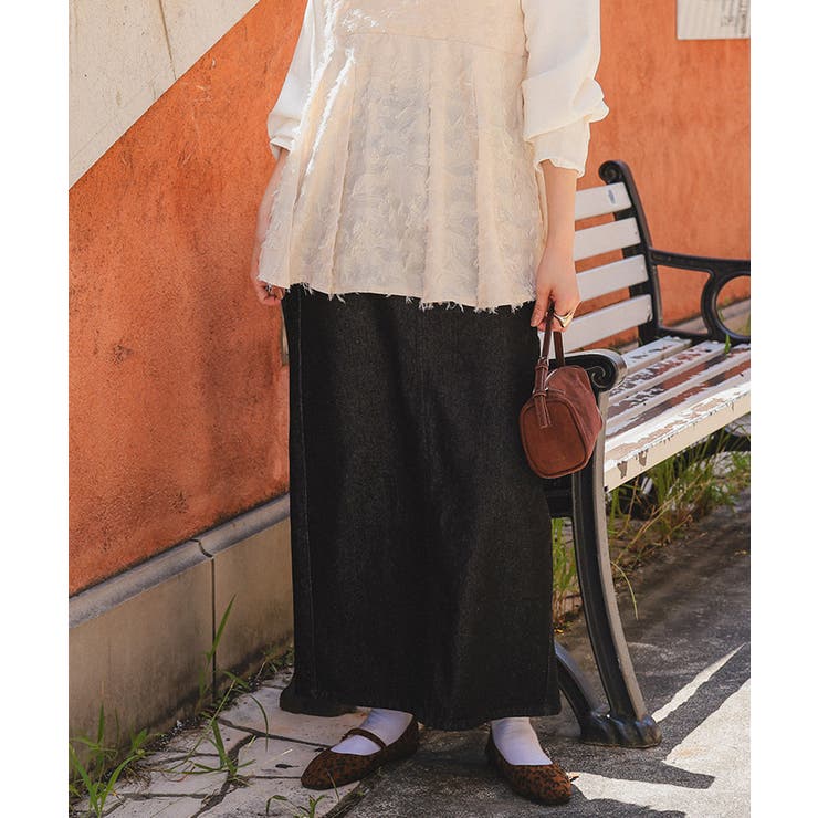 美ラインシルエットデニムスカート | titivate | 詳細画像28 