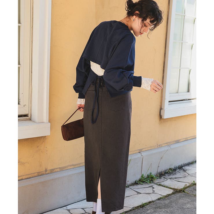 美ラインシルエットデニムスカート | titivate | 詳細画像35 