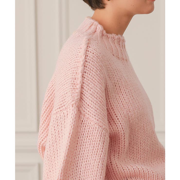 ハンドライクオーバーサイズローゲージニット[品番：TV000018118