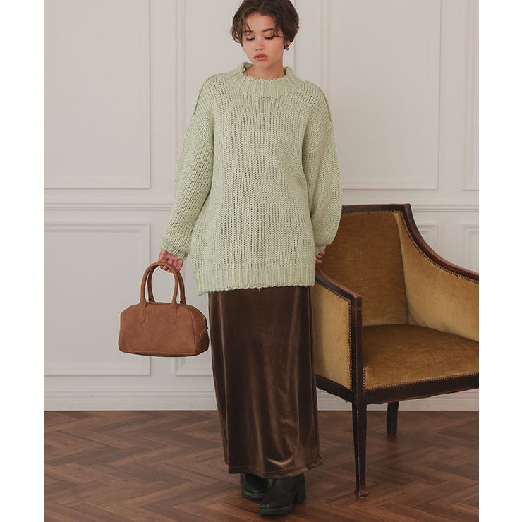 ハンドライクオーバーサイズローゲージニット | titivate | 詳細画像5 