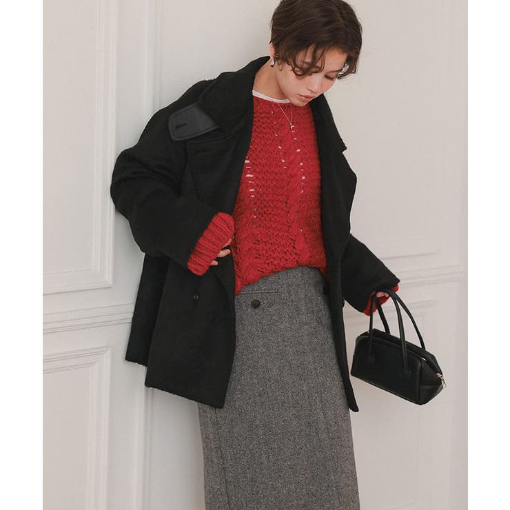 ハンドライクボートネックケーブルニット | titivate | 詳細画像5 