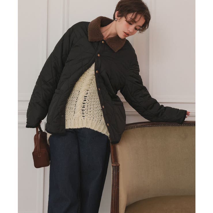 ハンドライクボートネックケーブルニット | titivate | 詳細画像15 