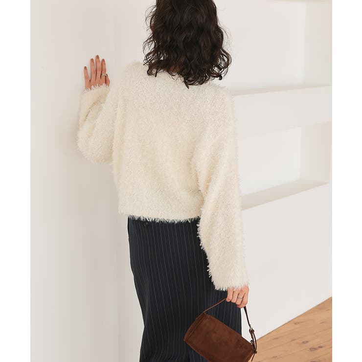 リボンヤーンクロップド丈ニット | titivate | 詳細画像26 