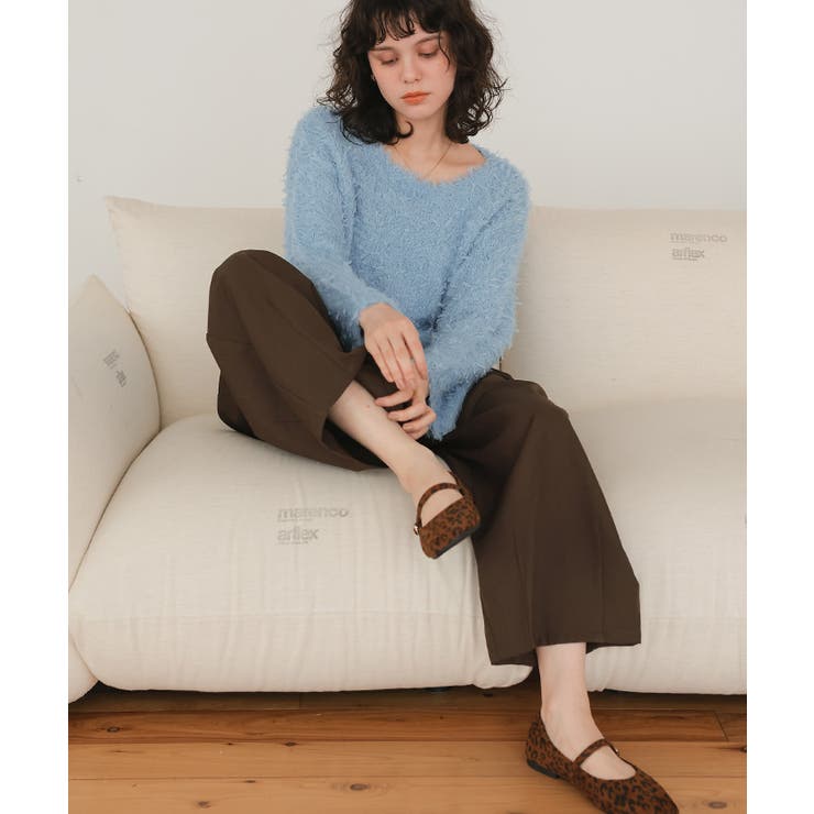 リボンヤーンクロップド丈ニット | titivate | 詳細画像29 