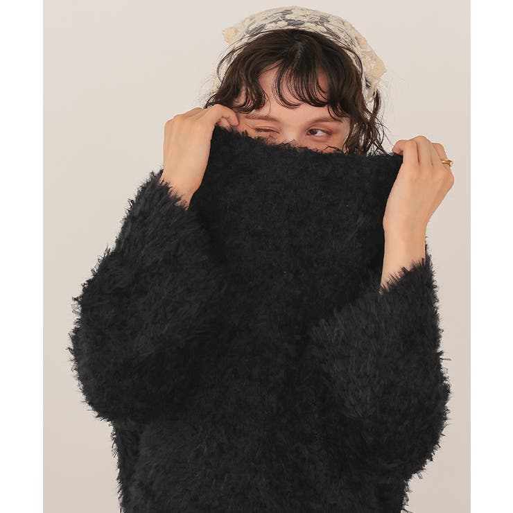 リボンヤーンクロップド丈ニット | titivate | 詳細画像34 