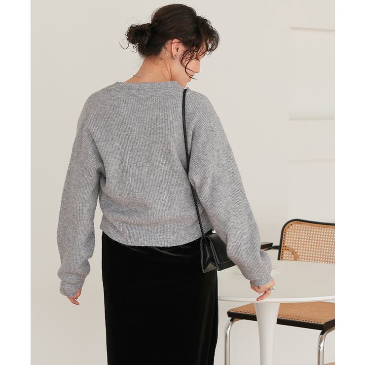 レイヤードデザインニットカーディガン | titivate | 詳細画像31 