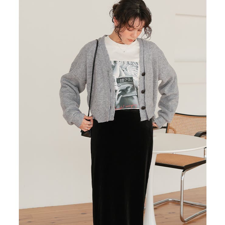 レイヤードデザインニットカーディガン | titivate | 詳細画像13 