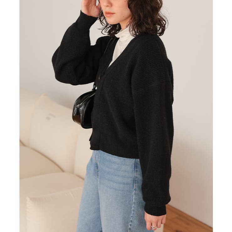 レイヤードデザインニットカーディガン | titivate | 詳細画像17 