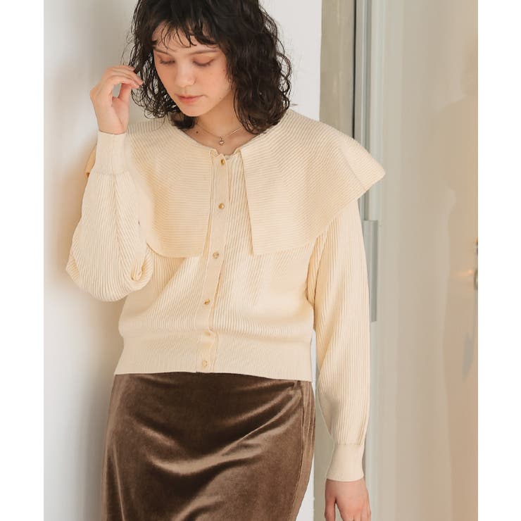 フレア襟ニットカーディガン/トップス | titivate | 詳細画像26 