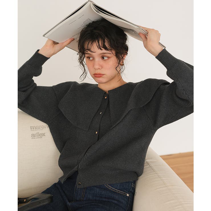 フレア襟ニットカーディガン/トップス | titivate | 詳細画像33 