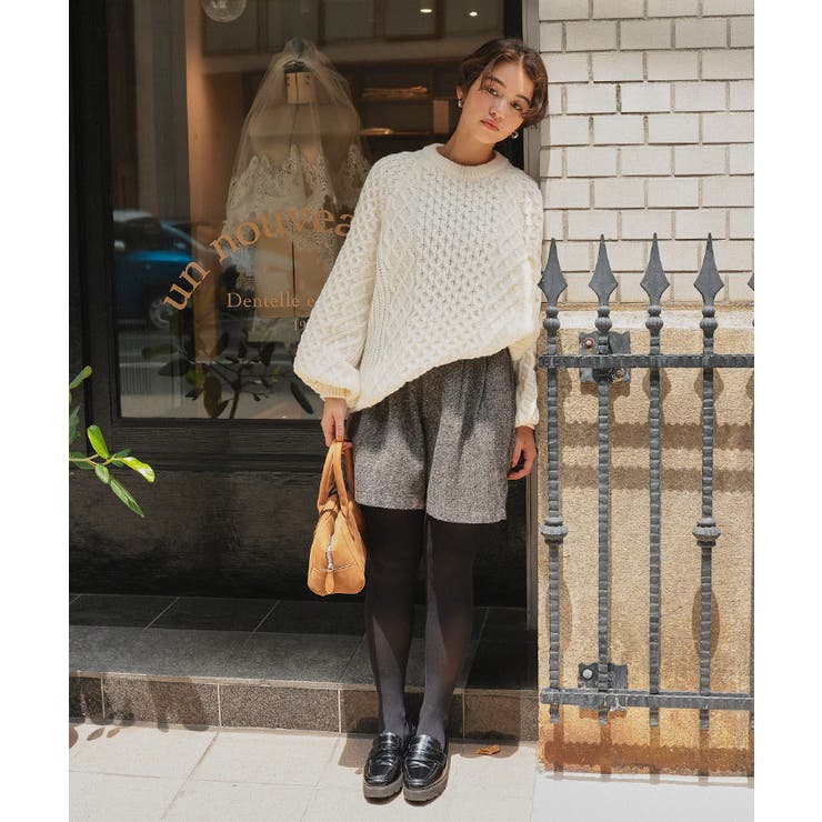 ケーブル編みゆるニット | titivate | 詳細画像12 