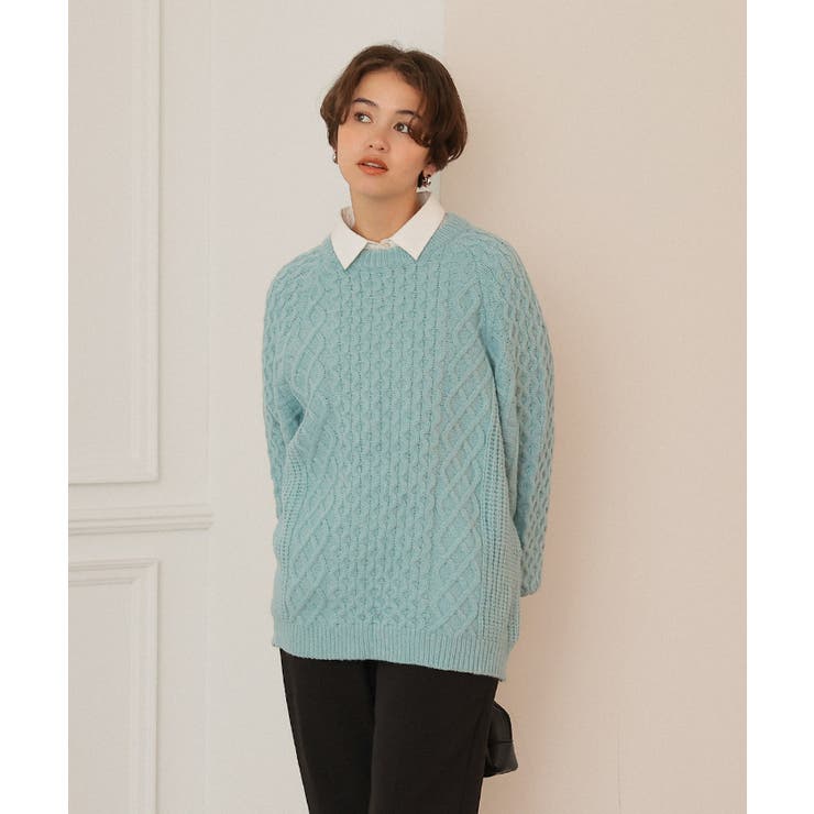 ケーブル編みゆるニット | titivate | 詳細画像9 