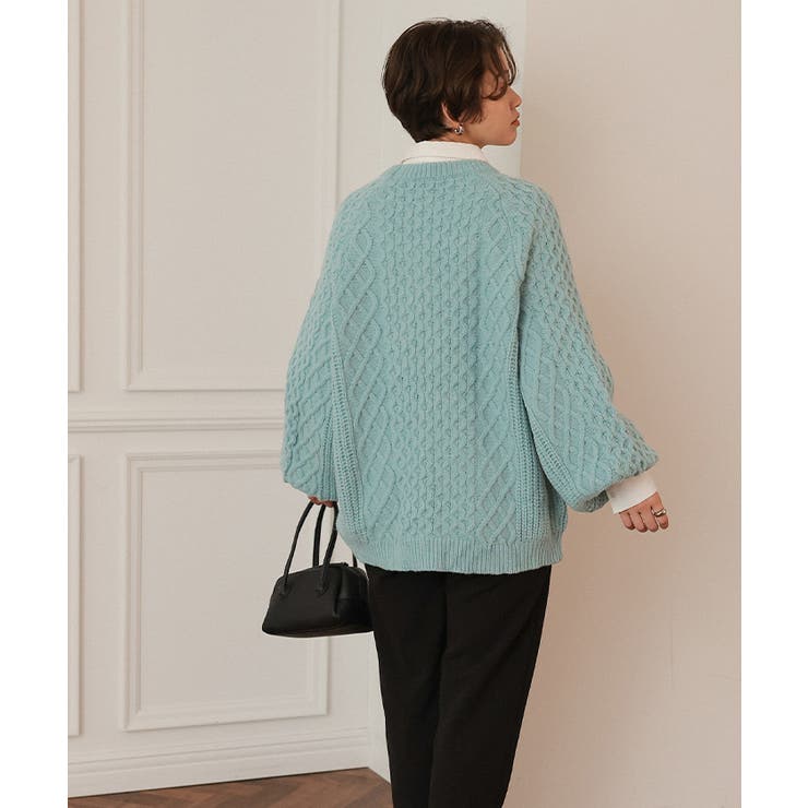 ケーブル編みゆるニット | titivate | 詳細画像10 
