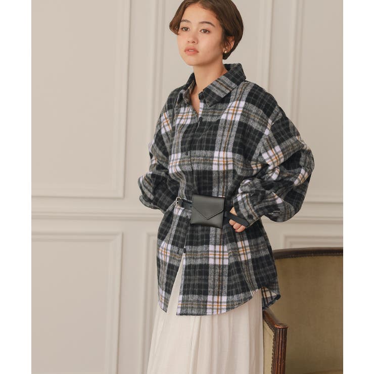 起毛チェックオーバーシャツ | titivate | 詳細画像30 