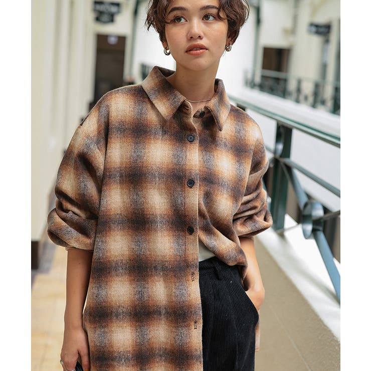 起毛チェックオーバーシャツ | titivate | 詳細画像6 