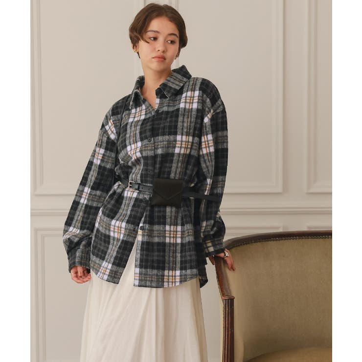 起毛チェックオーバーシャツ | titivate | 詳細画像11 