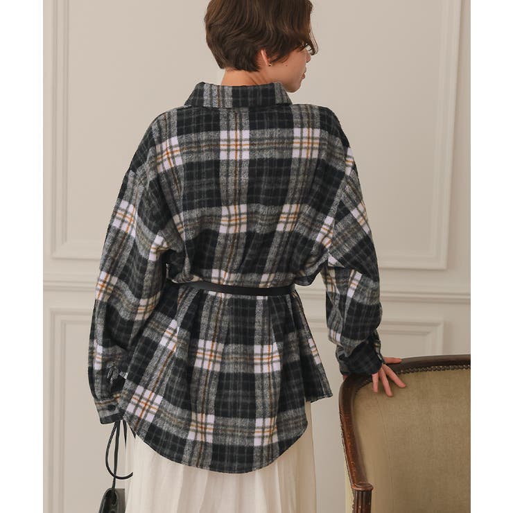 起毛チェックオーバーシャツ | titivate | 詳細画像12 