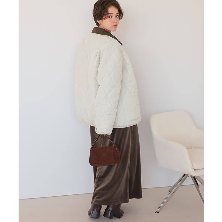 配色襟付きキルティングジャケット | titivate | 詳細画像27 