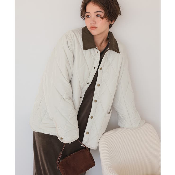 配色襟付きキルティングジャケット | titivate | 詳細画像28 