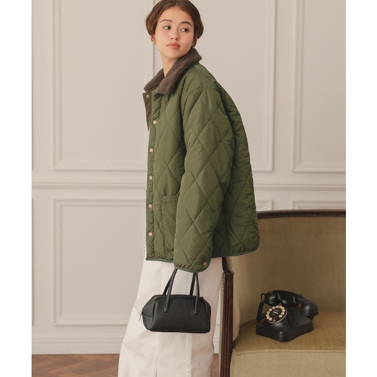 配色襟付きキルティングジャケット | titivate | 詳細画像5 