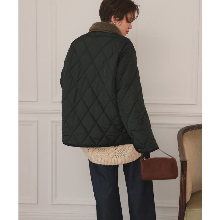 配色襟付きキルティングジャケット | titivate | 詳細画像17 