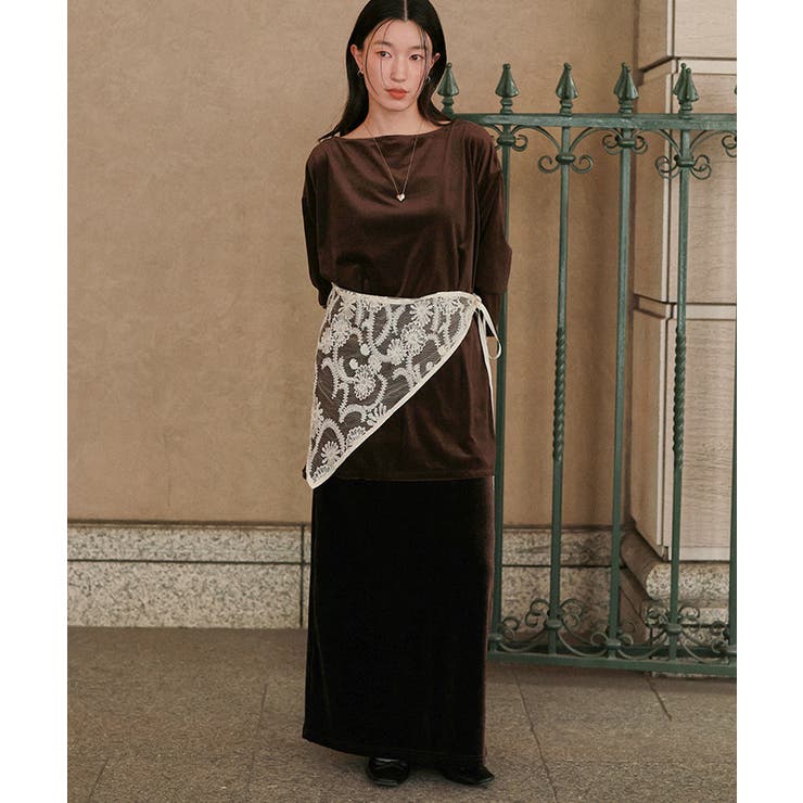 Iラインベロアスカート | titivate | 詳細画像15 